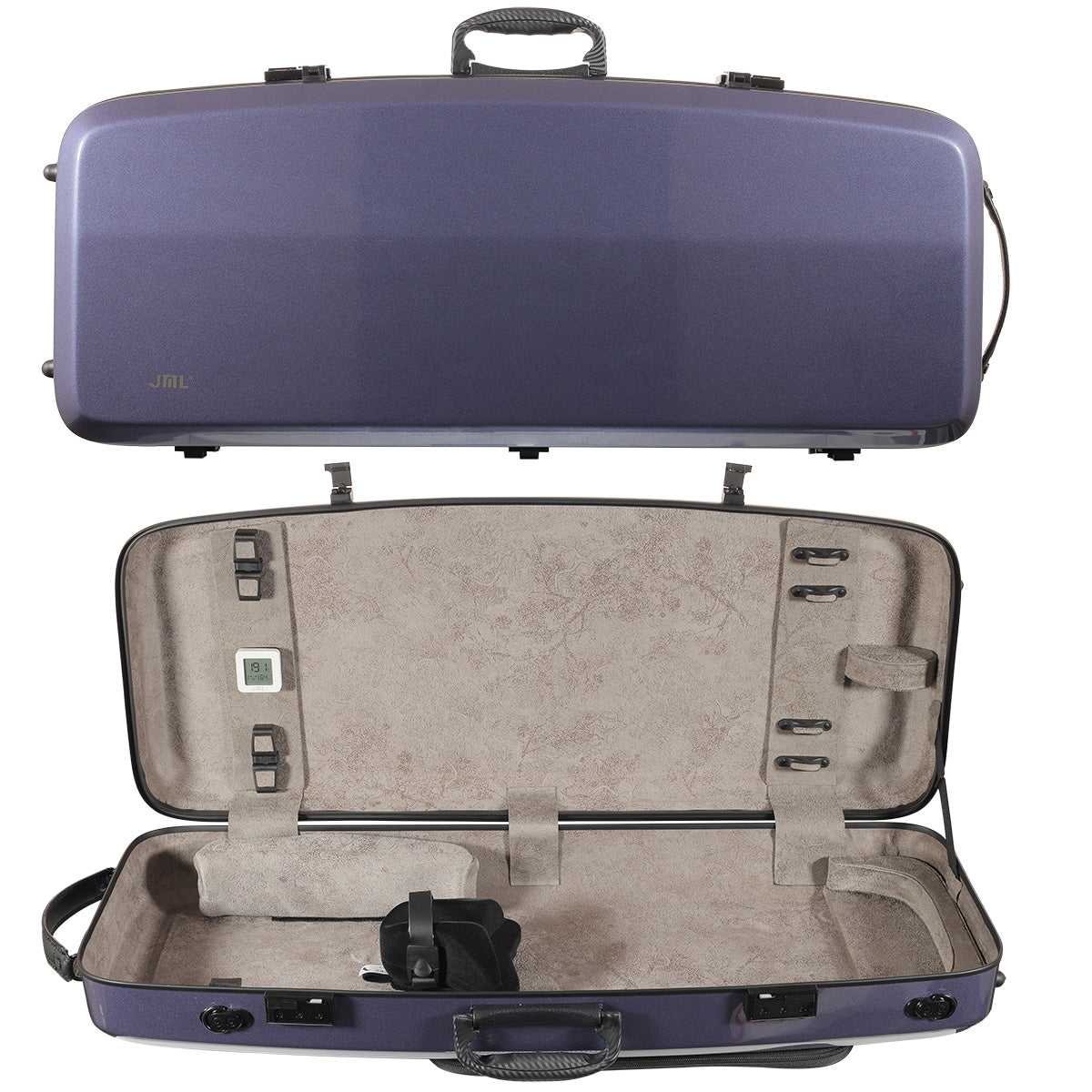 JML Carbon Fibre Adjustable 2.3 Oblong Viola Case Ocean Blue 15-16.5"