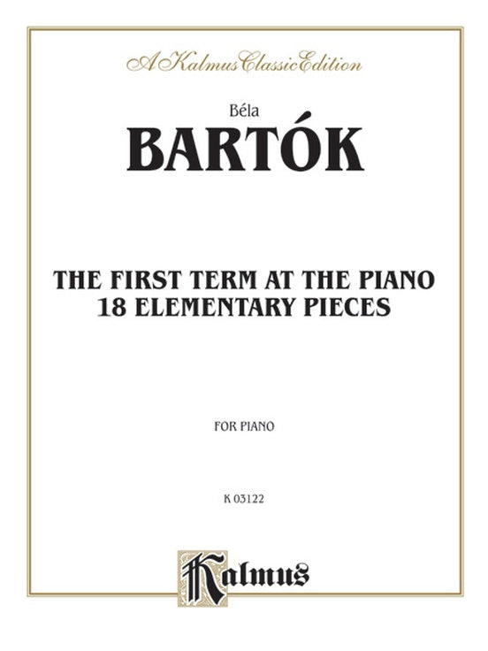 Bartok - The First Term - Piano Solo (Digital Download)