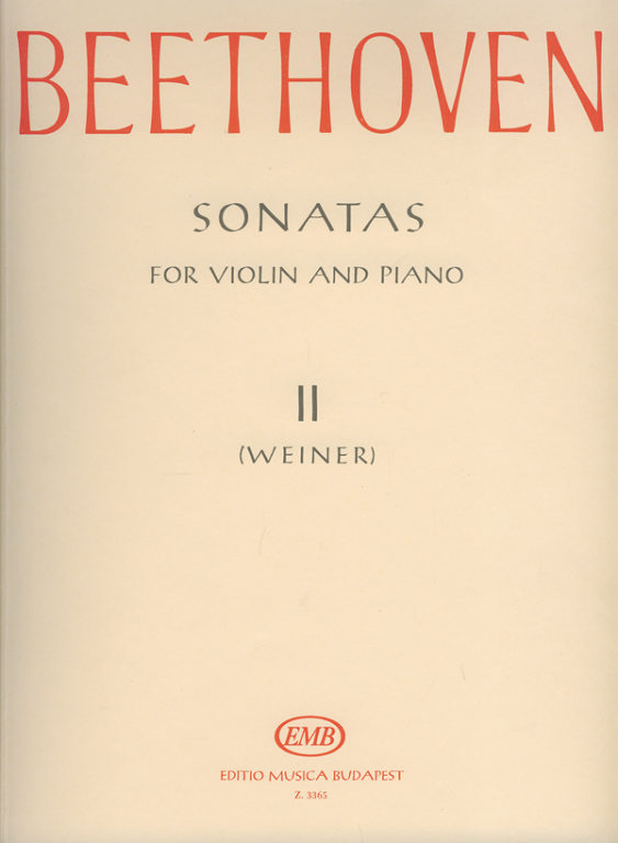 Beethoven - Sonatas Volume 2 - Violin/Piano Accompaniment EMB Z3365