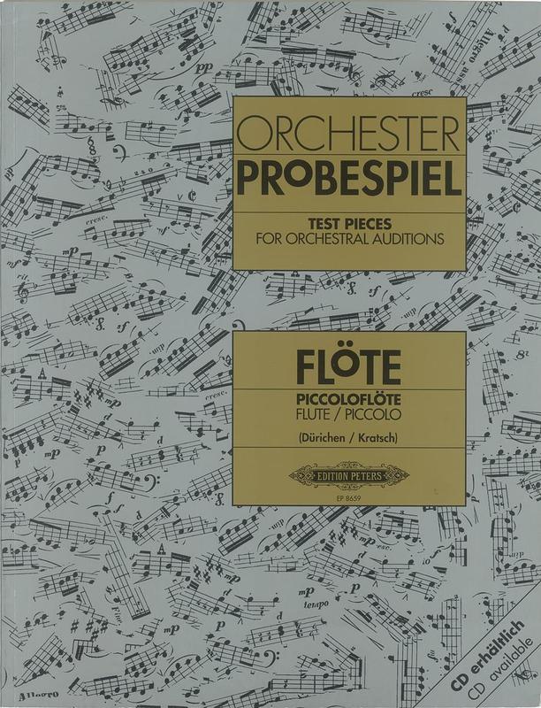 Test Pieces for Orchestral Auditions - Flute & Piccolo - Various - Peters EP8659