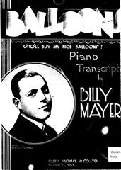Balloons (Who'll Buy My Nice Balloons?) - Piano Solo (Digital Download)