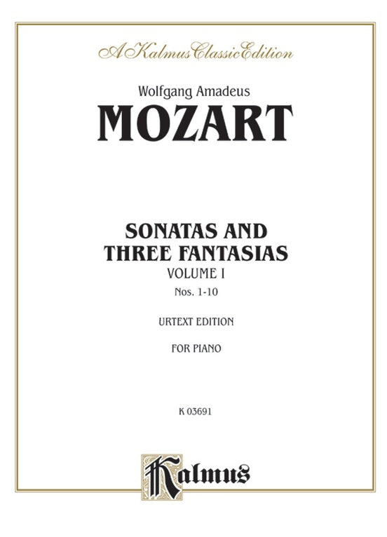 Mozart - Sonatas (Volume A) - Piano Solo (Digital Download)