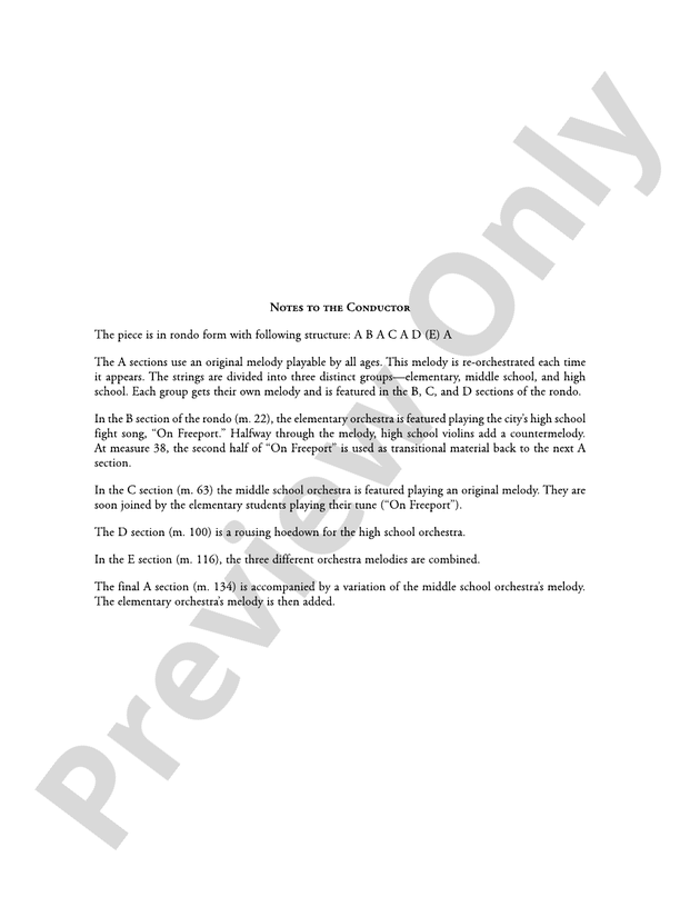 A Festival Rondo - String Orchestra Conductor Score & Parts (Digital Download)