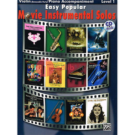 Easy Popular Movie Inst Solos Violin Bk/CD