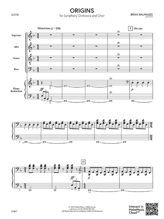 Origins - SATB Choral Octavo (Digital Download)