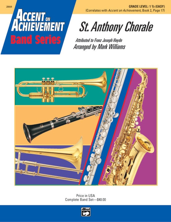 St. Anthony Chorale - Concert Band Conductor Score & Parts (Digital Download)
