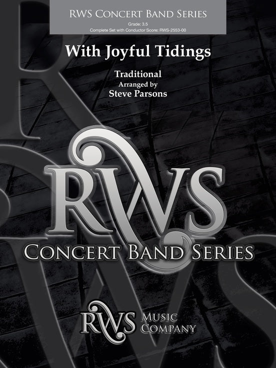 With Joyful Tidings - Concert Band Conductor Score & Parts(Digital Download)