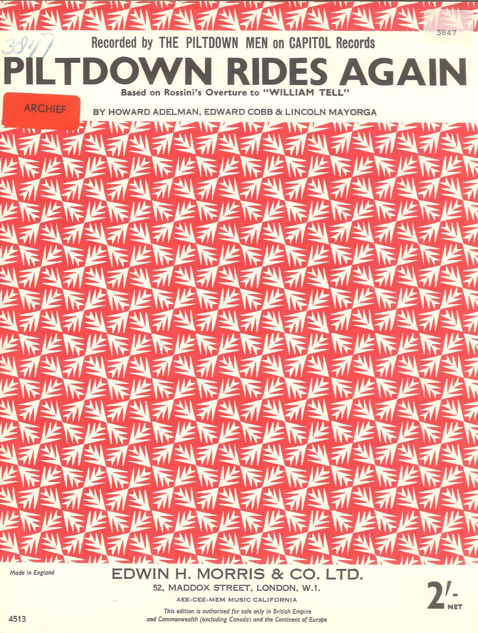 Piltdown Rides Again - Piano Solo (Digital Download)