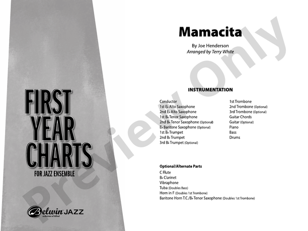 Mamacita (Grade 1) – Jazz Ensemble Conductor Score & Parts (Digital Download)