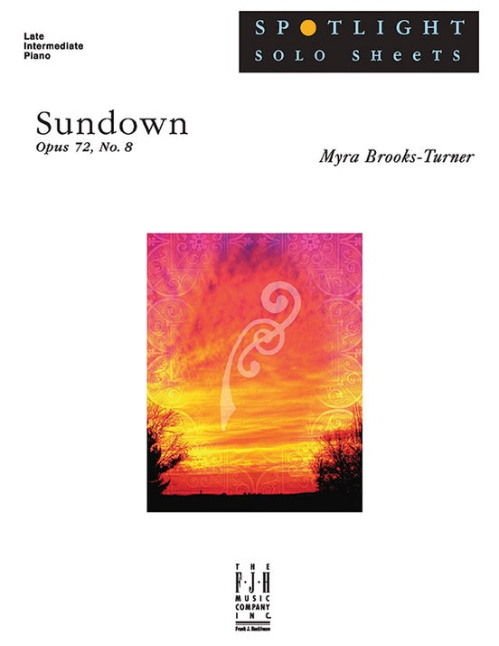 Sundown, Op. 72, No. 8 - Piano (Digital Download)