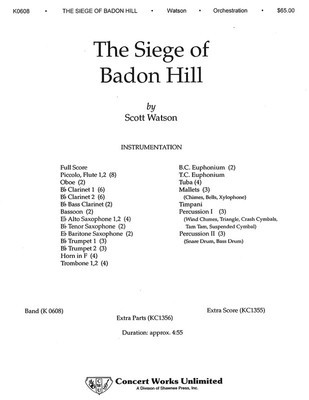 The Siege of Badon Hill - Scott Watson - Hal Leonard Score/Parts