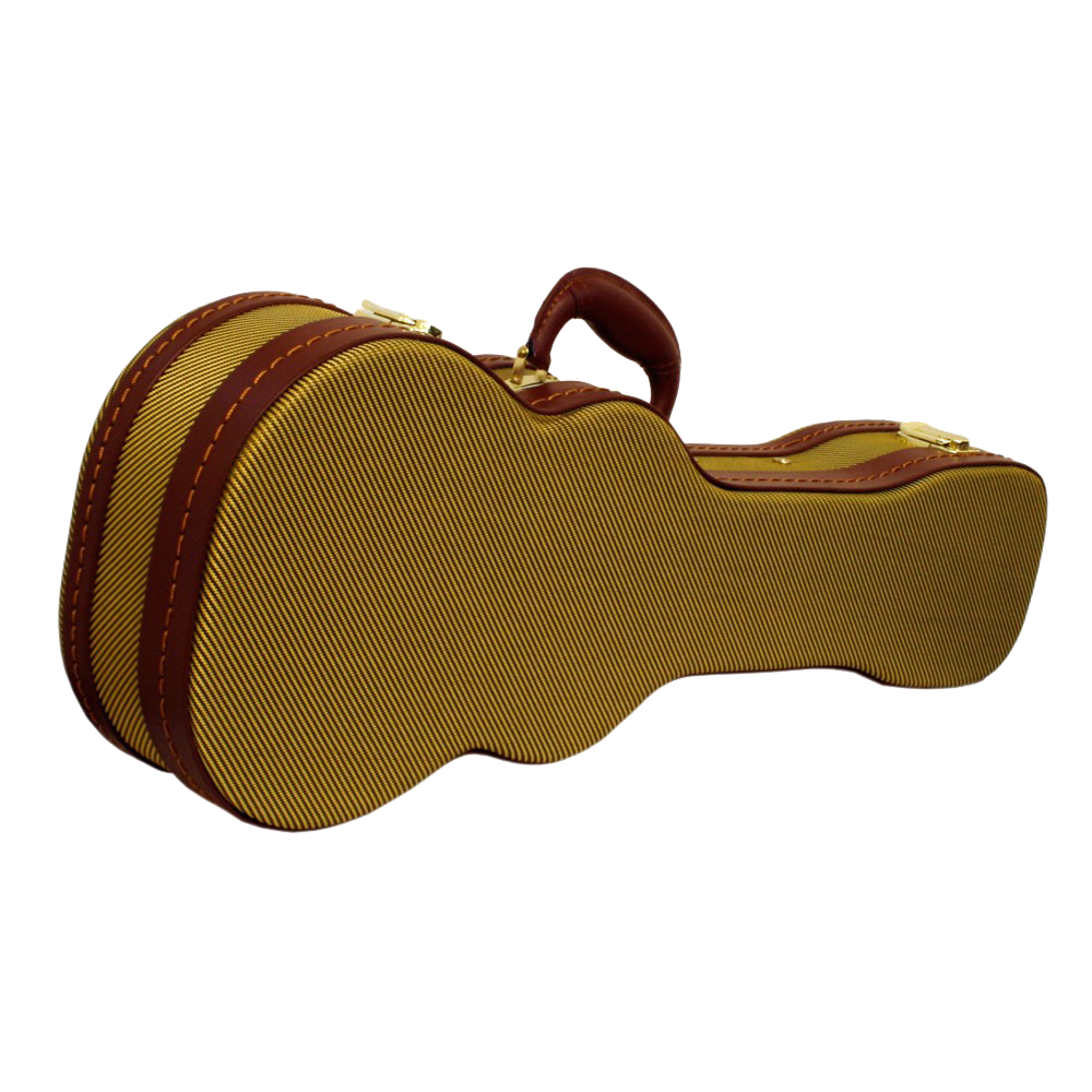 DCM VTW-B Baritone Uke Wood Case Tweed