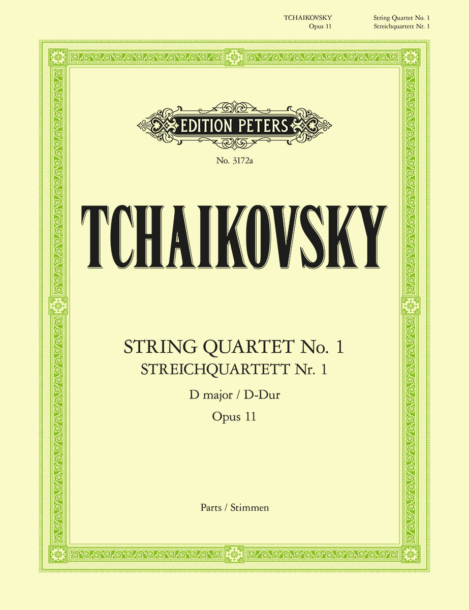 Tchaikovsky - String Quartet No.1 in D Major Op.11 (EP3172A) - Cello Part (Digital Download)