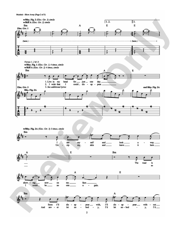 Blow Away - Guitar TAB (Digital Download)
