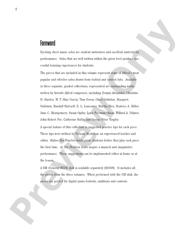 Contest Winners, Book 3 - Piano (Digital Download)