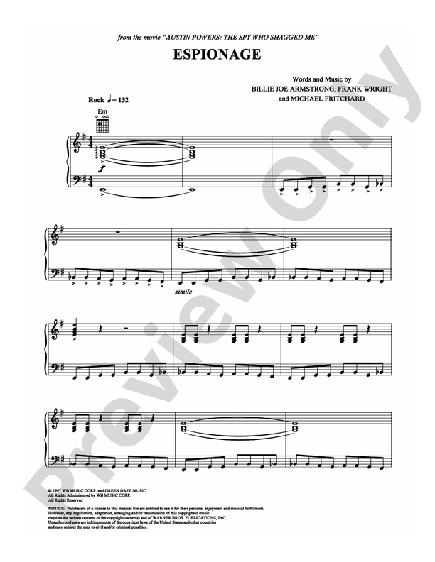 Espionage - Piano (Digital Download)