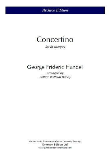 Concertino (Archive Ed) for Trumpet - Handel - Oxford University Press