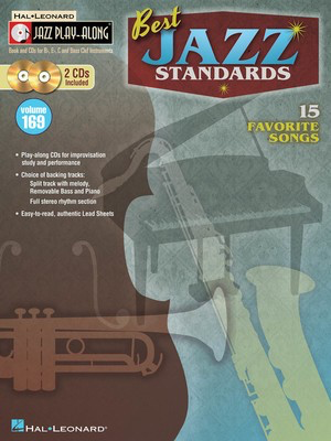 Best Jazz Standards - Jazz Play-Along Volume 169 - Various - Bb Instrument|Bass Clef Instrument|C Instrument|Eb Instrument Hal Leonard Lead Sheet /CD