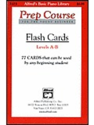 Alfred's Basic Piano Prep Course: Flash Cards, Levels A & B - Amanda Vick Lethco|Morton Manus|Willard A. Palmer - Piano Alfred Music Flash Cards