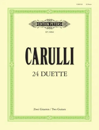 24 Progressive Duets - Guitar Duet - Ferdinando Carulli - Peters EP2480D