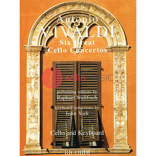 6 Great Cello Concertos - Cello/Piano - Vivaldi Ricordi LD00093100