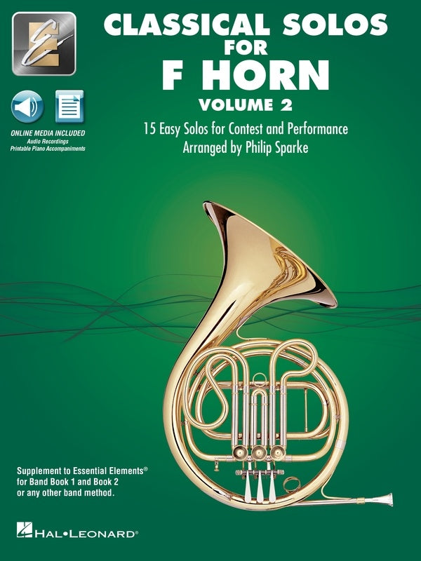 Classical Solos Volume 2 - French Horn Sheet Music/Media Access Online Hal Leonard 870108