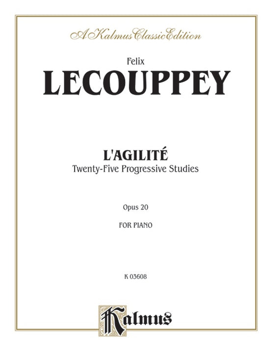 Couppey - L'Agilite, Op. 20 - Piano Solo (Digital Download)