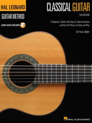 Hal Leonard Classical Guitar Method (Tab Edition) - A Beginner's Guide with Step-by-Step Instruction and Over 25 Pieces to - Classical Guitar Paul Henry Hal Leonard Guitar TAB Sftcvr/Online Audio