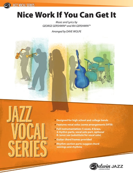 Nice Work If You Can Get It - Jazz Ensemble Conductor Score & Parts(Digital Download)