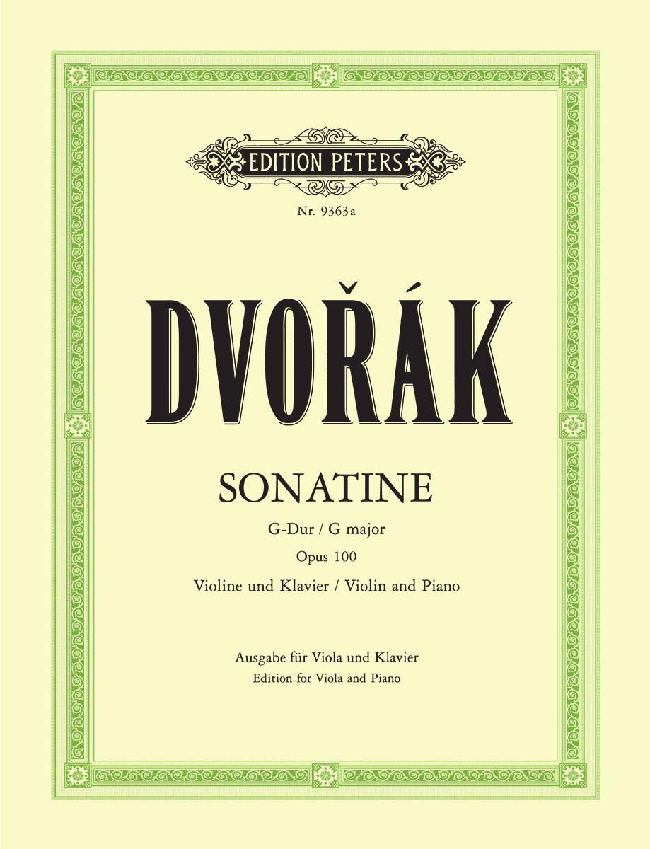 Dvorak - Sonatina Op100 - Viola/Piano Accompaniment - Peters EP9363A