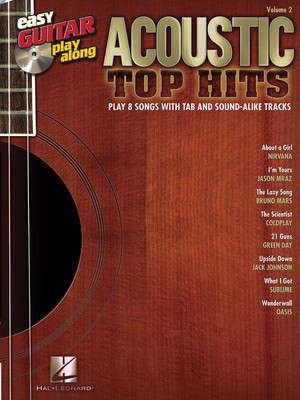 Acoustic Top Hits - Easy Guitar Play-Along Volume 2 - Guitar Hal Leonard Easy Guitar TAB /CD