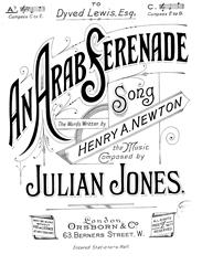 An Arab Serenade - Ab Major Vocal/Piano (Digital Download)