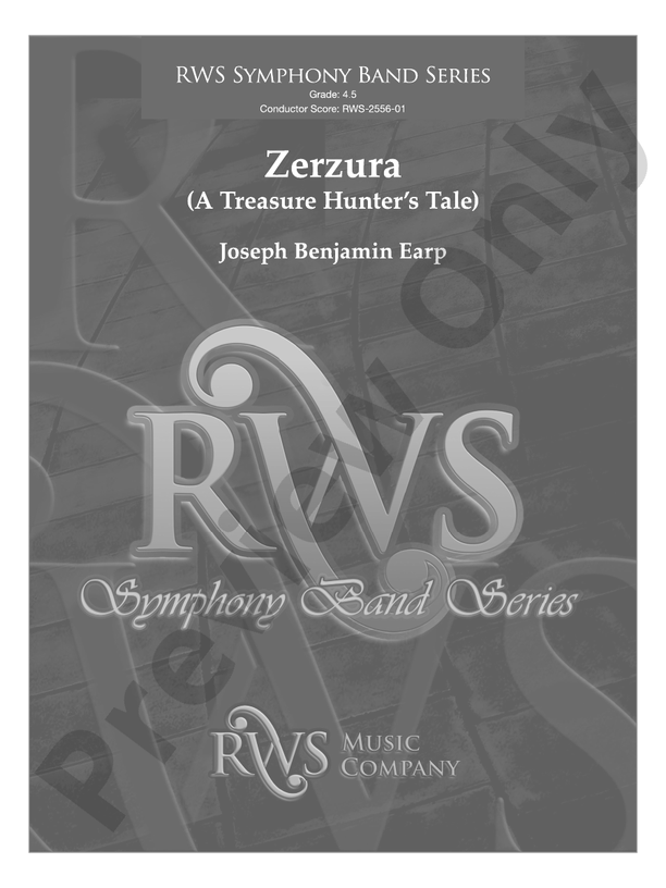 Zerzura (A Treasure Hunter's Tale) - Concert Band Conductor Score & Parts(Digital Download)