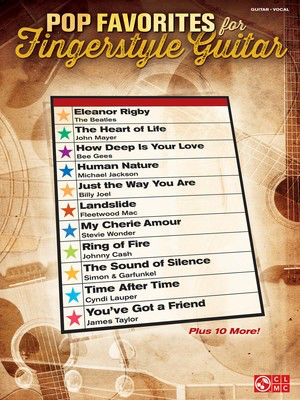 Pop Favorites for Fingerstyle Guitar - Various - Guitar|Vocal Cherry Lane Music Guitar TAB
