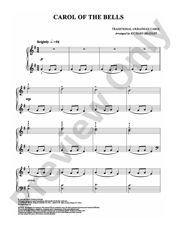 Carol of the Bells - DSM-PS-0008113 - Easy Piano (Digital Download)