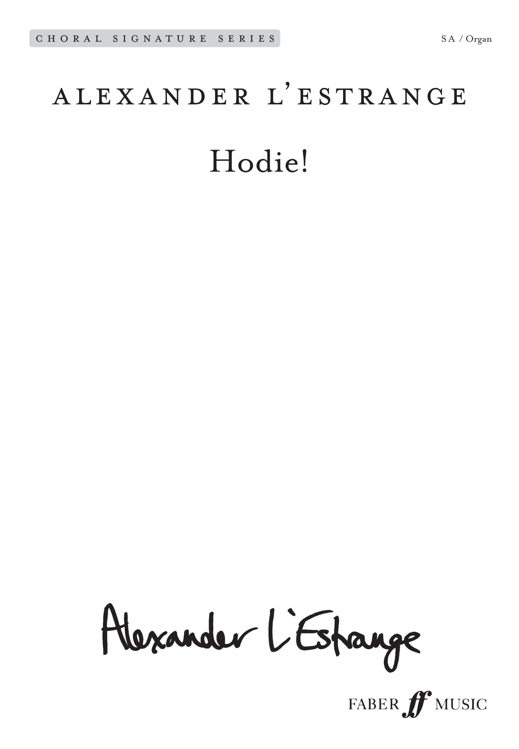 Hodie! - Upper Voices (Digital Download)