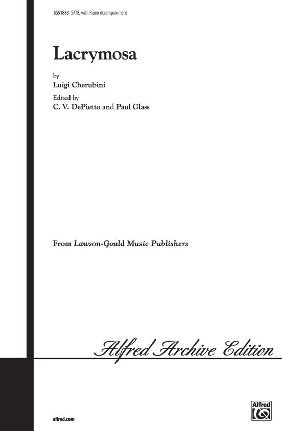 Lacrymosa – SATB Choral Octavo (Digital Download)