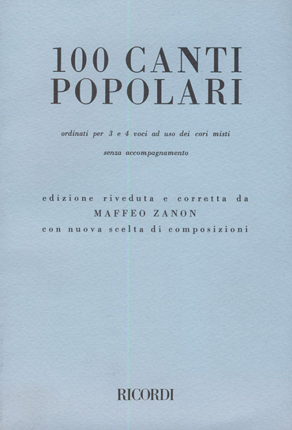 100 Canti Popolari - Ricordi
