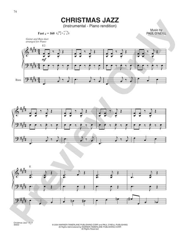 Christmas Jazz - DSM-PS-0011008 - Piano (Digital Download)