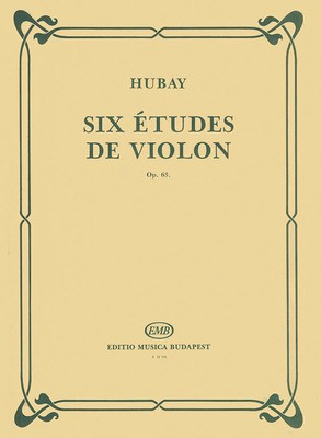 Six Etudes for Violin, op. 63 - Violin Editio Musica Budapest