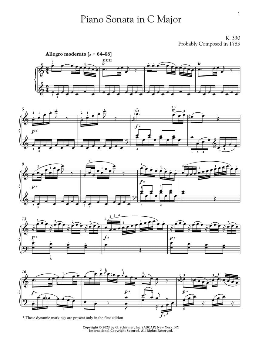 Mozart - Piano Sonatas Vol. 2 Book/OLA - Schirmer Performance Editions - Schirmer