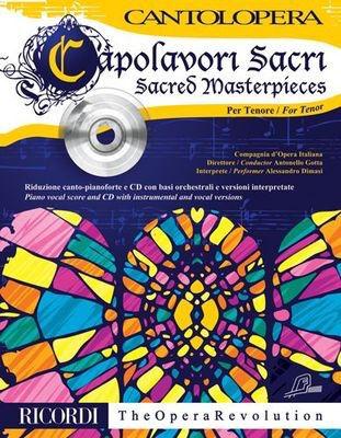 Cantolopera: Sacred Masterpieces - Tenore - Per Voce E Pianoforte - Classical Vocal Tenor Ricordi Vocal Score