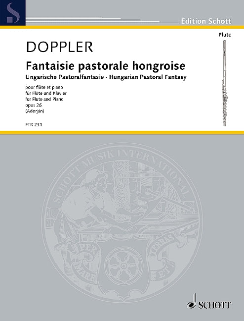Hungarian Pastoral Fantasy Op 26 Flute/Piano - Doppler Albert Franz Schott FTR231