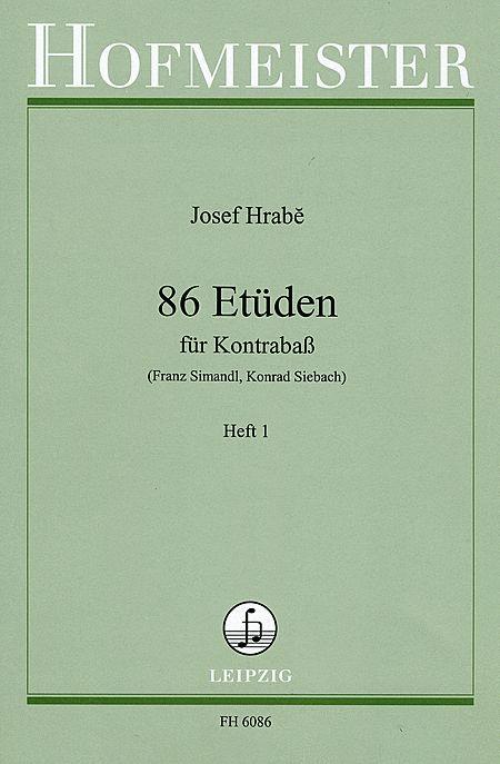 86 Etudes Vol 1 for Double Bass (Was FH3024) - Hrabe - Hofmeister