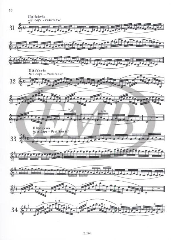 Bloch - Finger Exercises Op16 - Violin Solo EMB Z2441