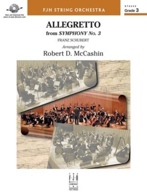 Allegretto from Symphony No. 3 - Franz Schubert - Robert McCashin FJH Music Company Score/Parts