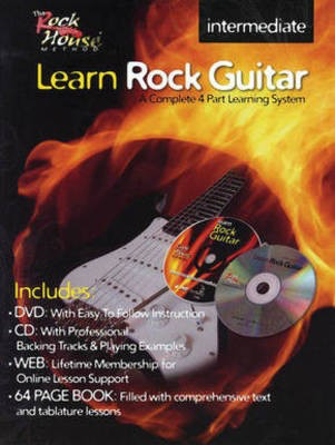 Learn Rock Guitar - Intermediate Level - A Complete 4-Part Learning System - Guitar John McCarthy|Steve Gorenburg Rock House Guitar Solo Softcover/CD