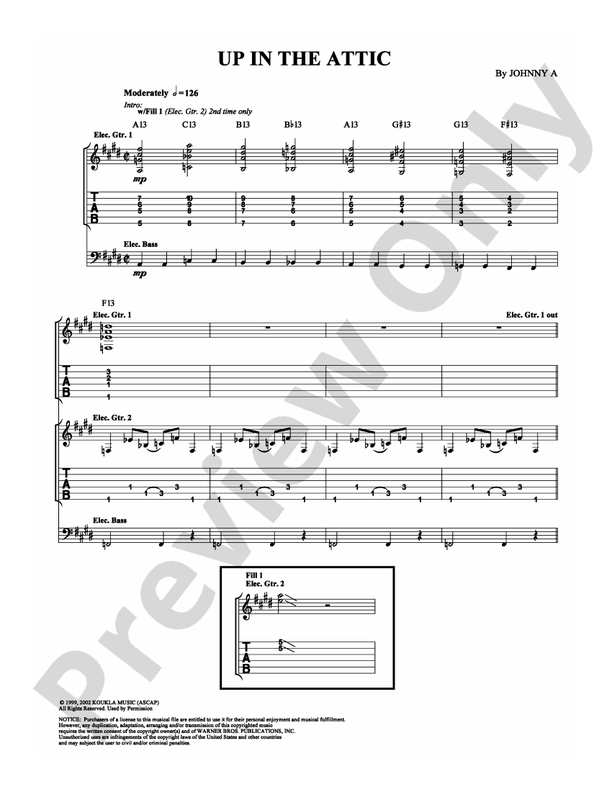 Up in the Attic - Guitar TAB (Digital Download)