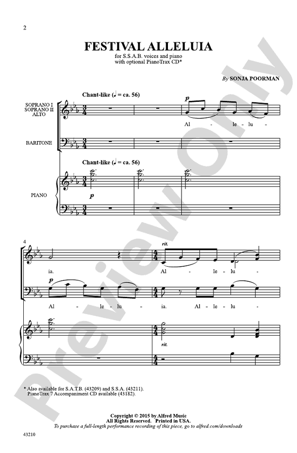 Festival Alleluia – SAB Choral Octavo (Digital Download)