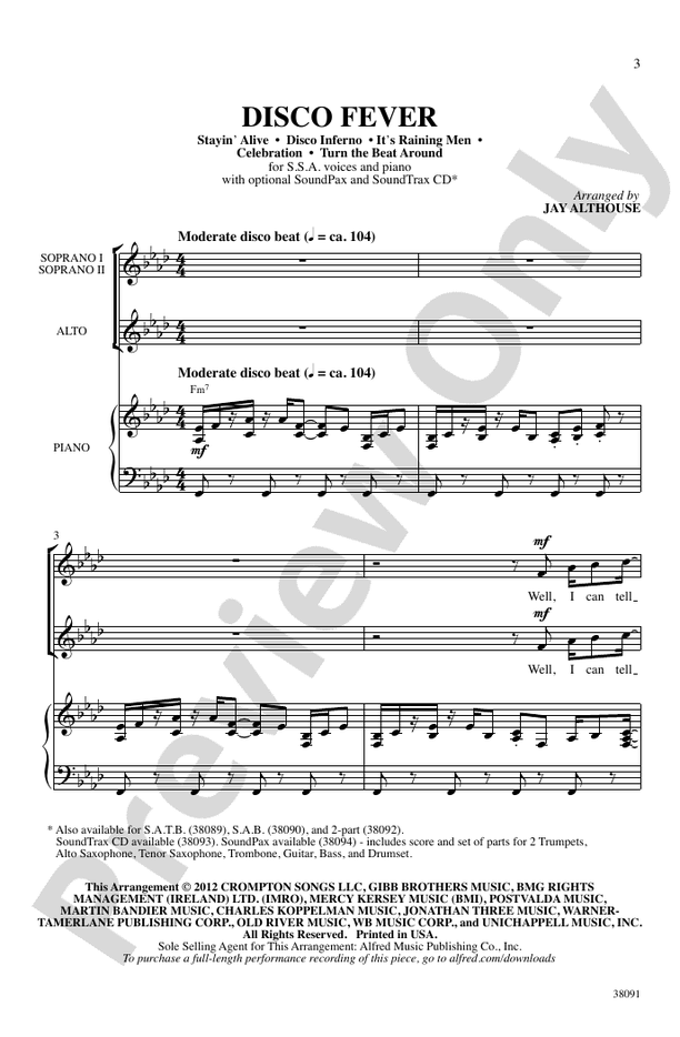 Disco Fever – SSA Choral Octavo (Digital Download)